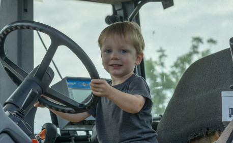 The Unruh kids enjoy life on the farm.