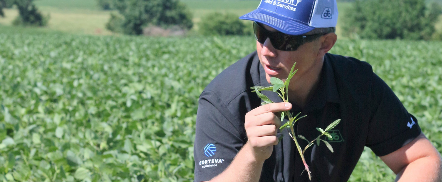 Agronomist Jeremy Olson