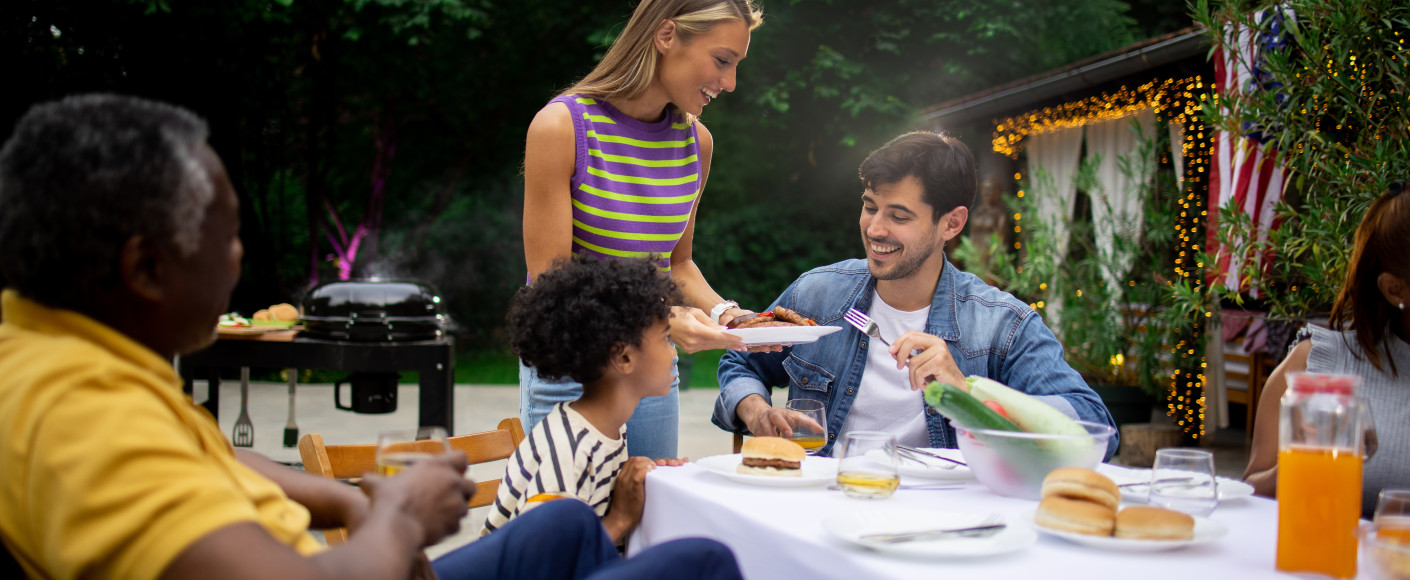 Spring dinner al fresco