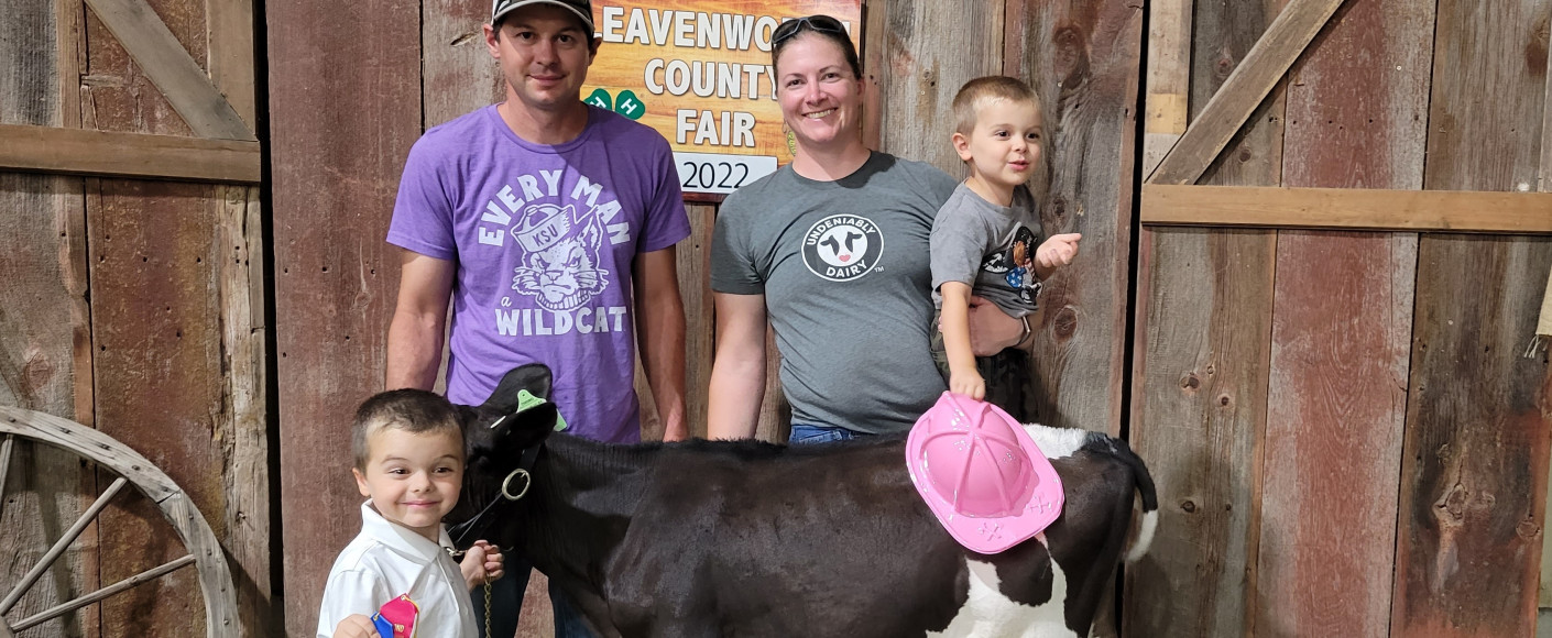 Heim dairy farm family in Kansas
