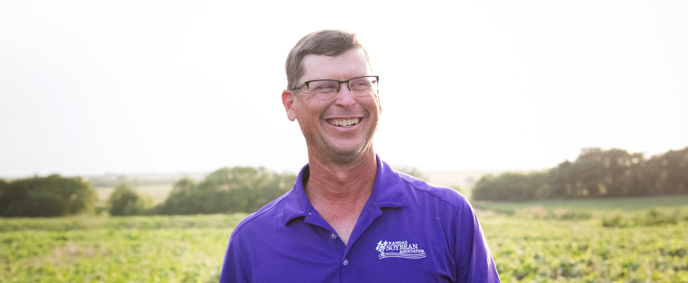 Mike Musselman Kansas soybean farmer portrait