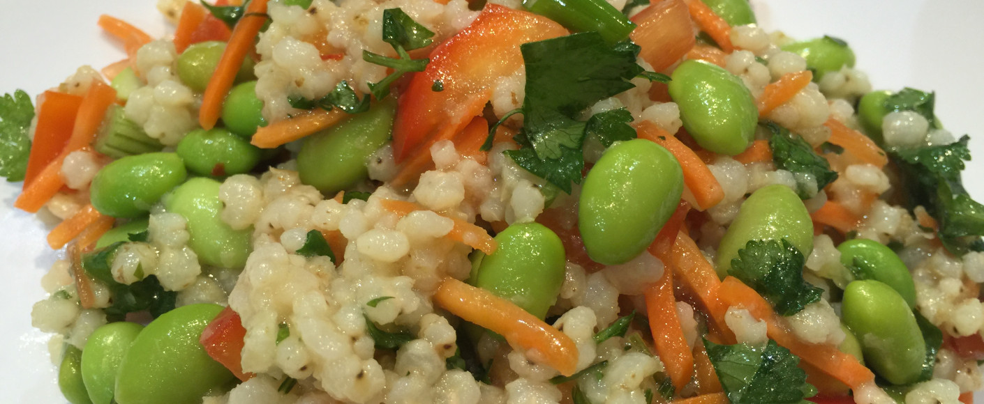 pearled sorghum salad with veggies pearled sorghum salad with veggies