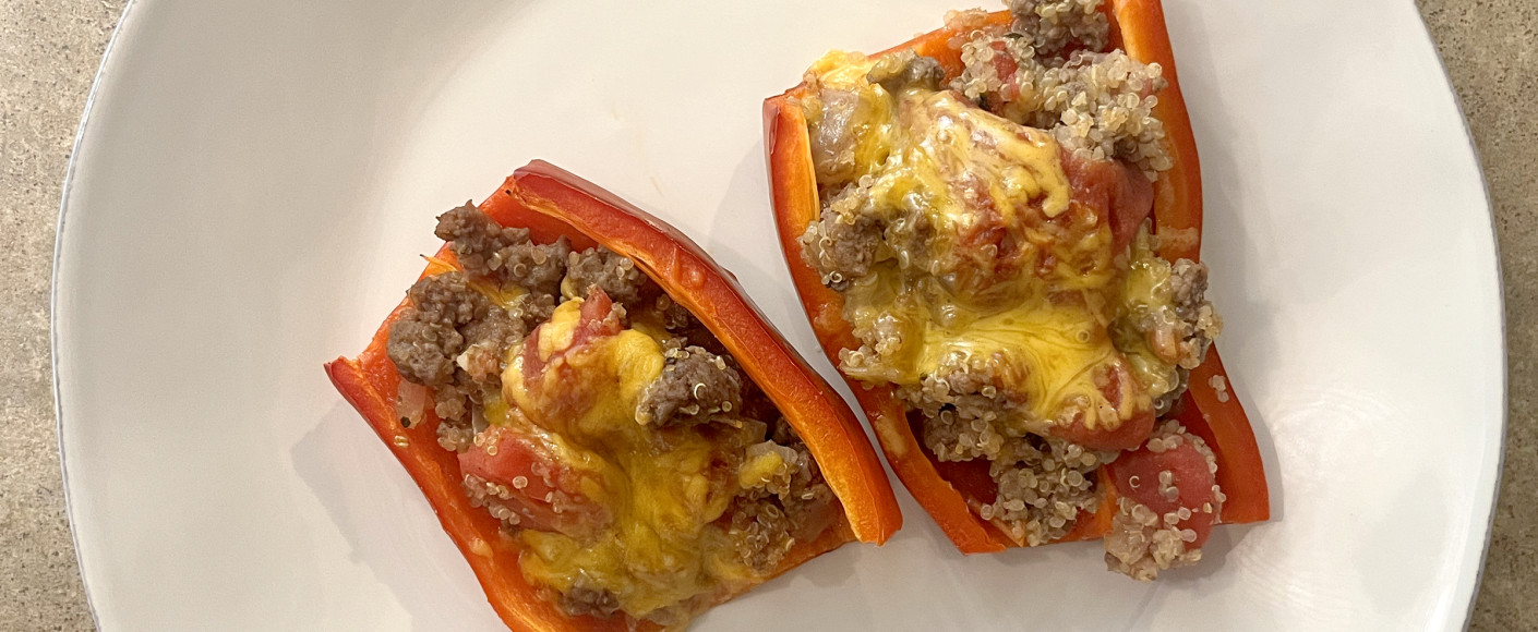 Stuffed peppers recipe with beef and quinoa