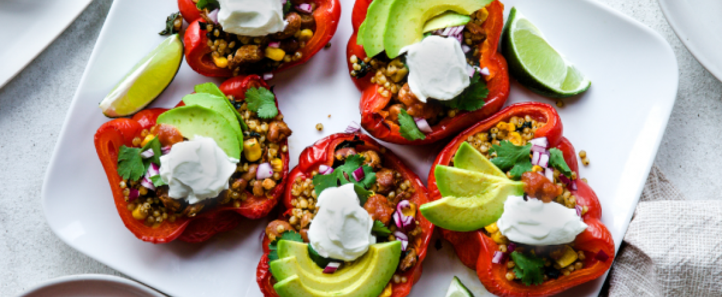 Sorghum Stuffed Peppers