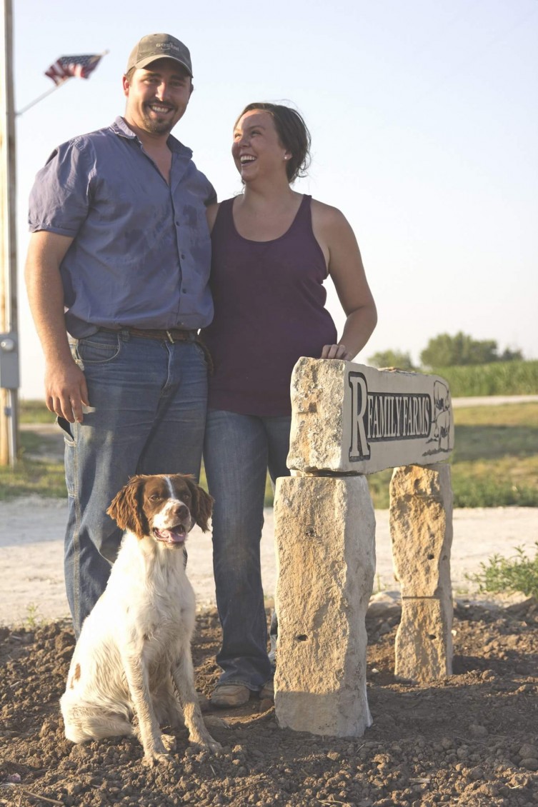 Emily and Kaden Roush of R Family Farms