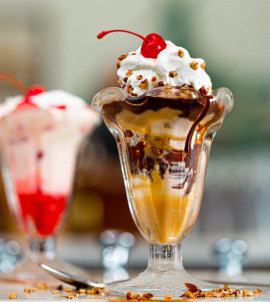 Old Mill Tasty Shop sundae - Wichita, Kansas